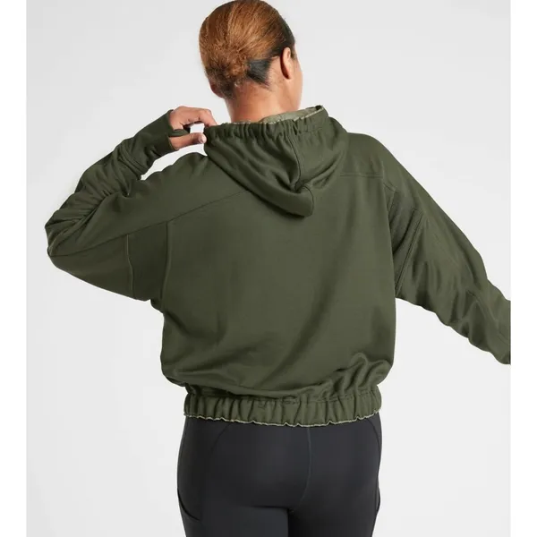 Athleta Ascend Warm-Up Green Active Yoga Running Hoodie Jacket XS - Image 2