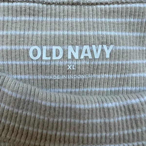 Old Navy Beige Striped tank top - Image 3