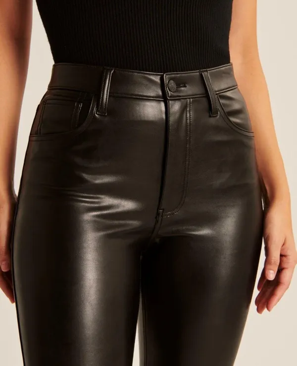 Abercrombie Vegan Leather Skinny Pant - Image 7