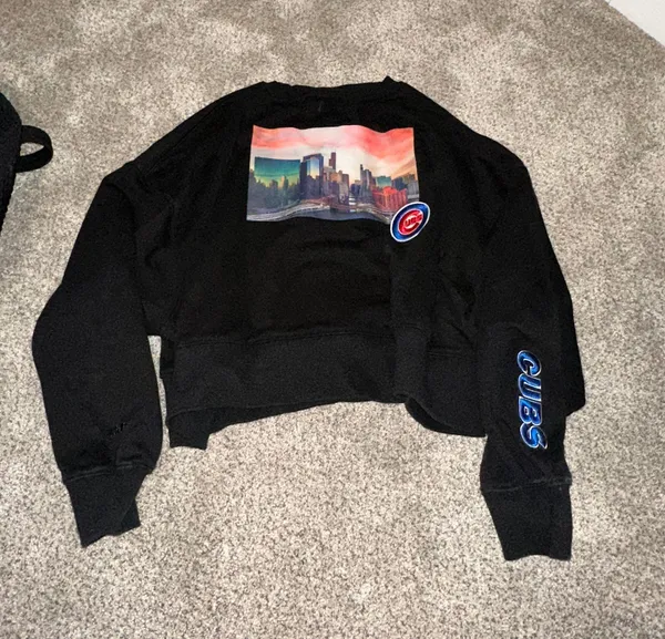 MLB Chicago Cubs Crewneck Black Size M - Image 2