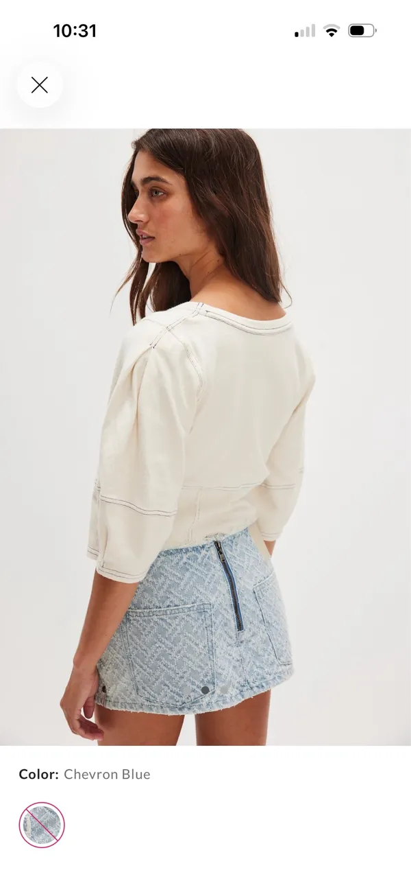 free people mini skirt  - Image 3