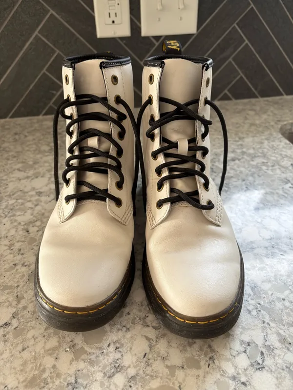 Dr. Martens White Boots - Image 3