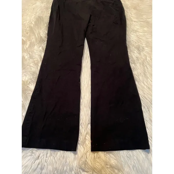 Banana Republic Women's Size 8 Jackson Fit Dress Pant Black Sexy Trouser Flare - Image 9