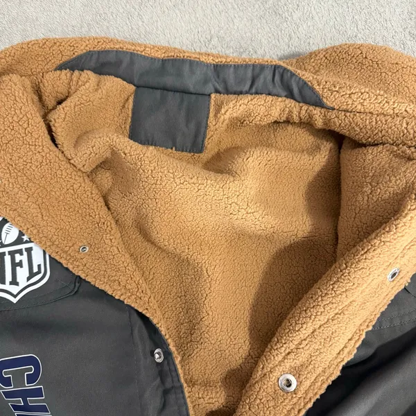 NFL Seattle Seahawks Jacket W/ Fur Inside, Gray - Image 7