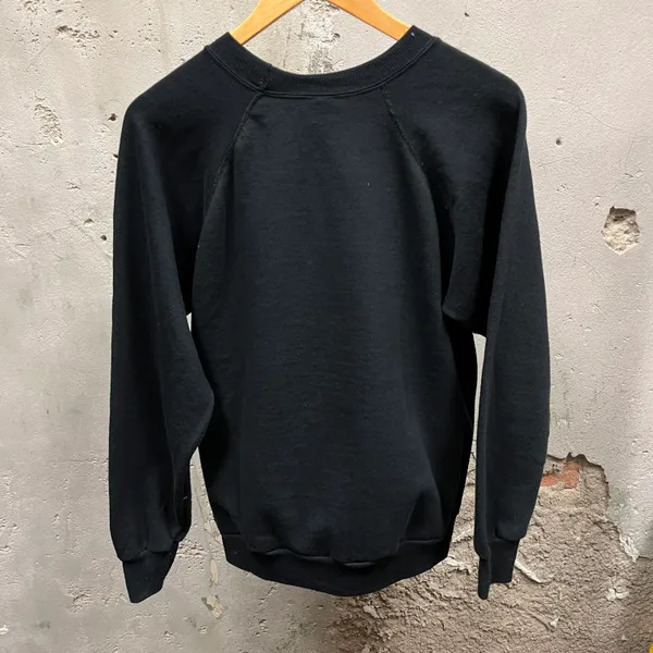 The Vintage Shop Vintage 1993 Carolina Panthers They’re Here! 1993 Raglan Cut Black Sweatshirt L - Image 5