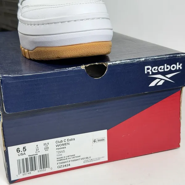 Reebok Size-6.5 Club C Extra‎ Women's Shoes 'White/Gum' - GZ2424 - Image 2