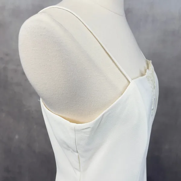 Feminine Lace Trim Slip Dress Size 5/6 Mini Sequin Bridal Romantic Cocktail‎ - Image 7