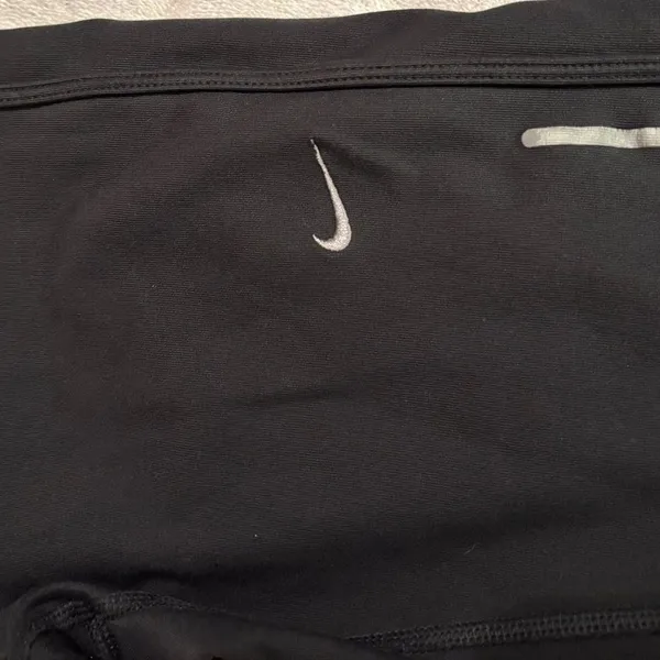 Nike Dri-FIT Cropped Capri Leggings Black Pink Reflective Running Yoga Size S - Image 7