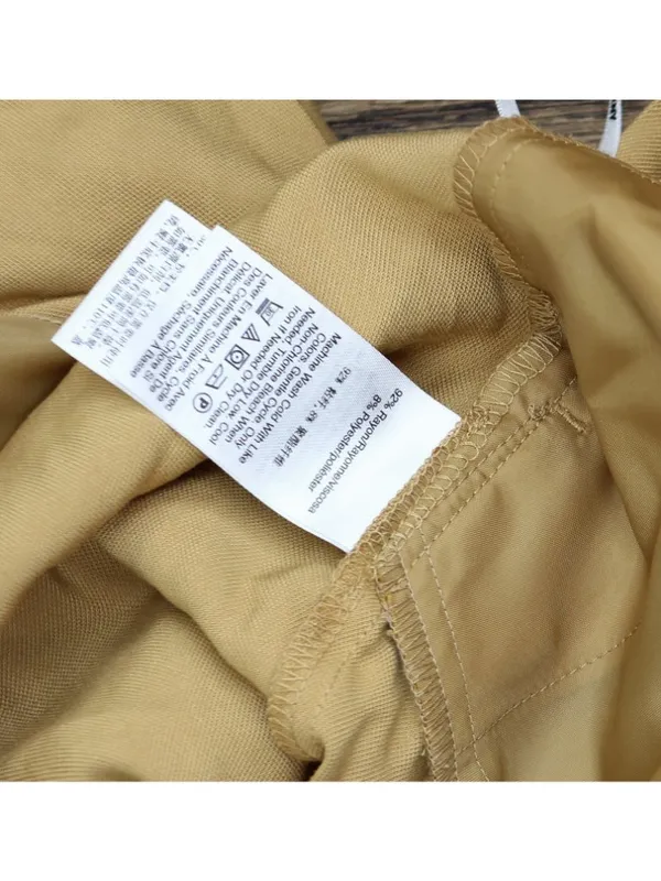 NWT DKNY High-Rise Side Pocket Sueded Canvas Pants UE5P8047 Whiskey Brown 8 - Image 10