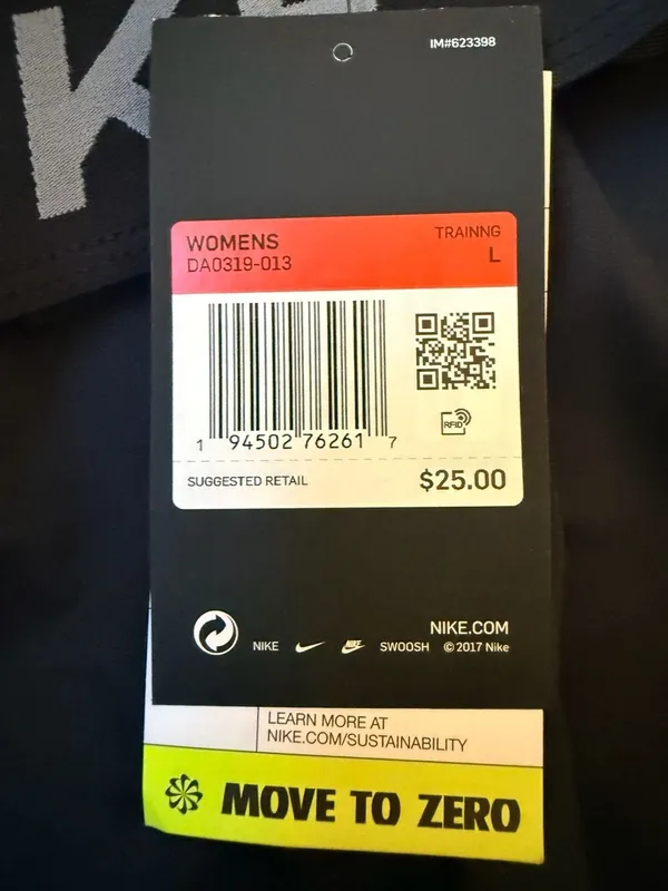 Nike Women's Dri-Fit Training Shorts Black Size L DA0319-013 - Image 6