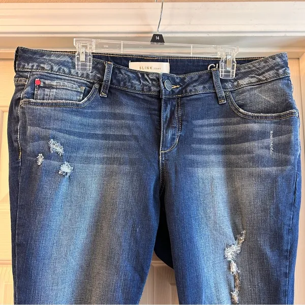 NEW Slink 16 Curvy Distressed Jeans - Image 2