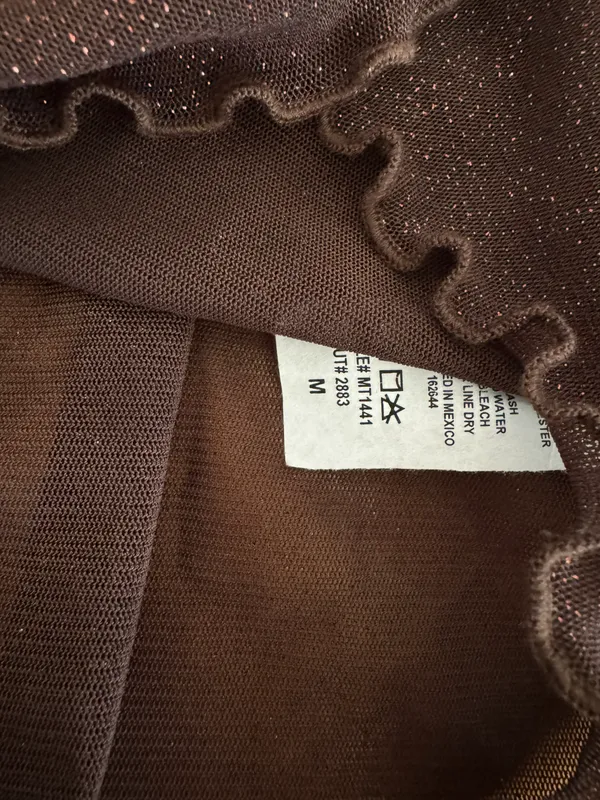 Fairycore Top Brown Size M - Image 3