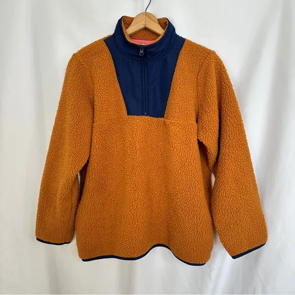 St. John’s Bay Sherpa Pullover Sweater‎ Womens Size XL Roasted Pecan 1/4 Zip - Image 2