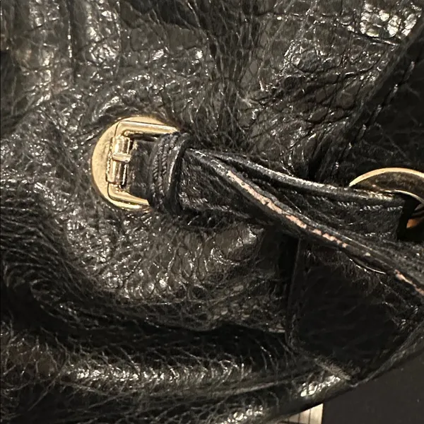 JIMMY CHOO BLACK SOFT LEATHER Luxury Old Money HANDBAG - Image 9
