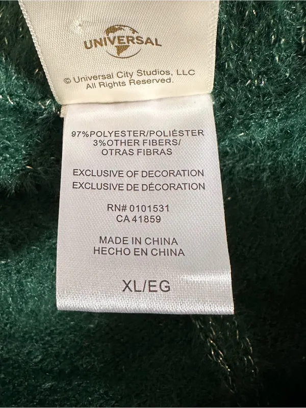 Wicked x Katie Kime Graphic Sweater Pants Emerald Green Elphaba Size XL - Image 15