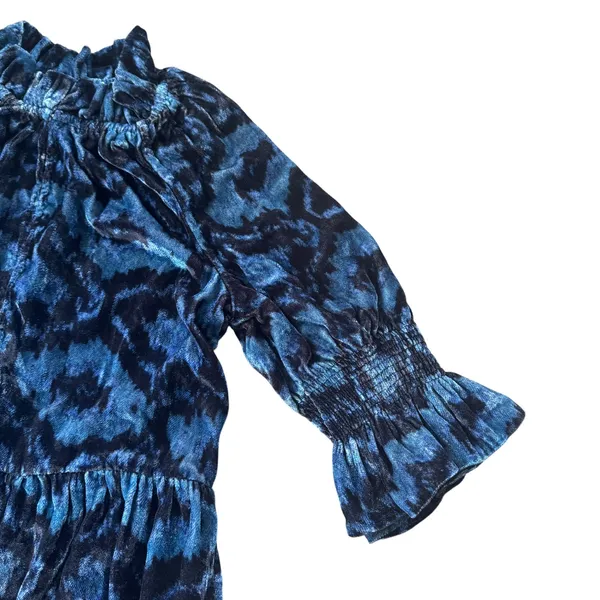 Figue Velvet Mini Dress Navy - Image 7