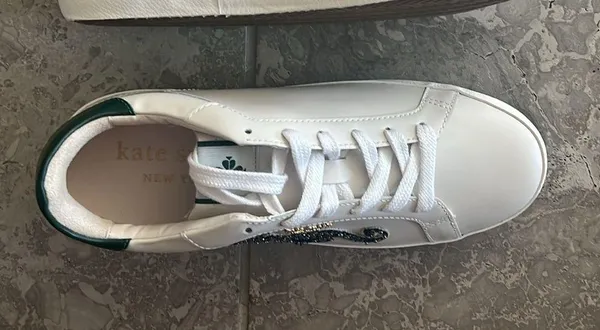 NEW Kate Spade Ace Leopard Lace-Up Low Top Sneakers w/Extra Shoe Lace, Size 11 - Image 11