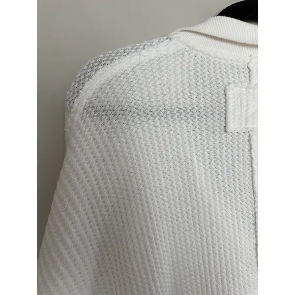 Free People We The Free Travis Polo Top Ivory Women's Size Small - Image 8