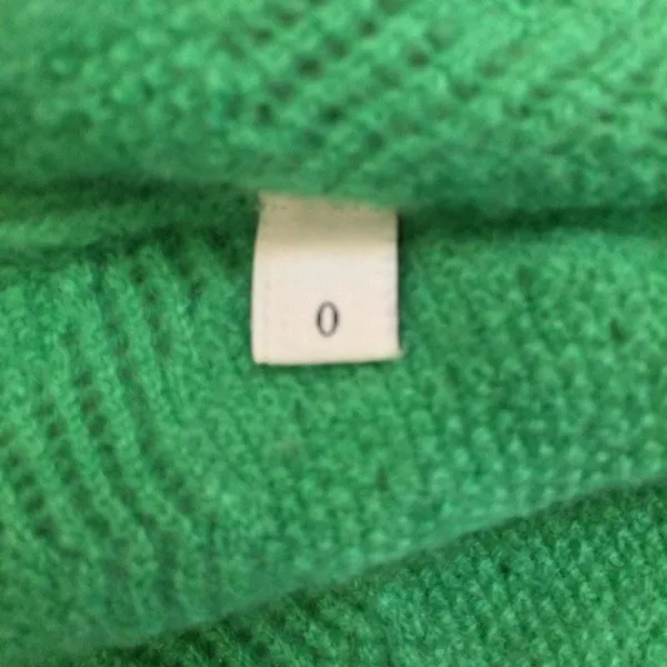 Sandro pointelle-knit sweater deep v neck green 0 - Image 10