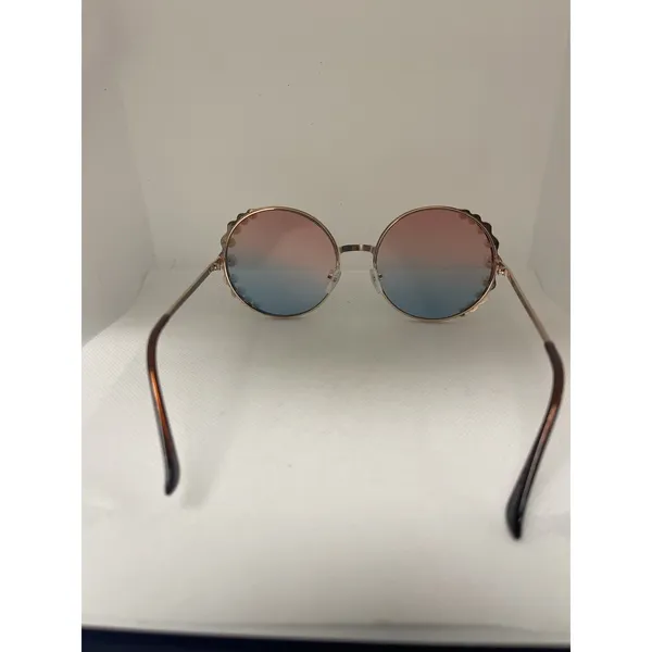 Oval Rhinestone Sunglasses Goldtone‎ Frames D8 Gold - Image 3
