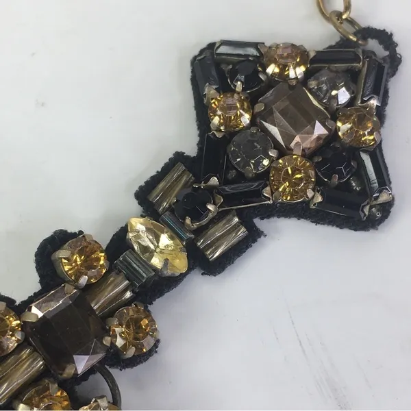 New Free People Black Suede Jeweled Choker Collar - Image 7