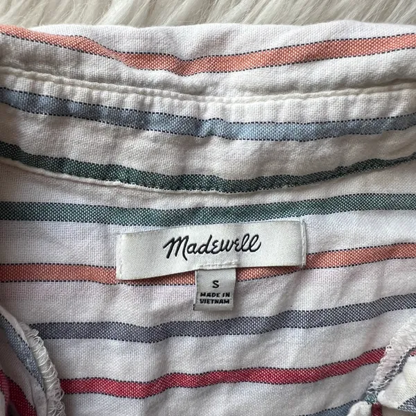 Park Popover Shirt in Rainbow Stripe - Image 9
