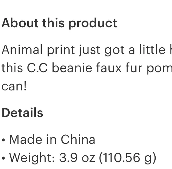 C.C. Leopard Print Beanie - Image 2
