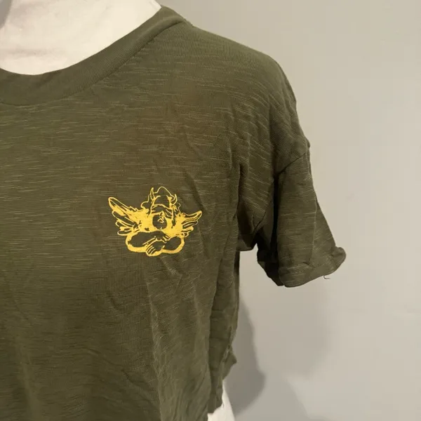 Boys Lie Olive Green & Yellow Logo Graphic Tee - Image 2