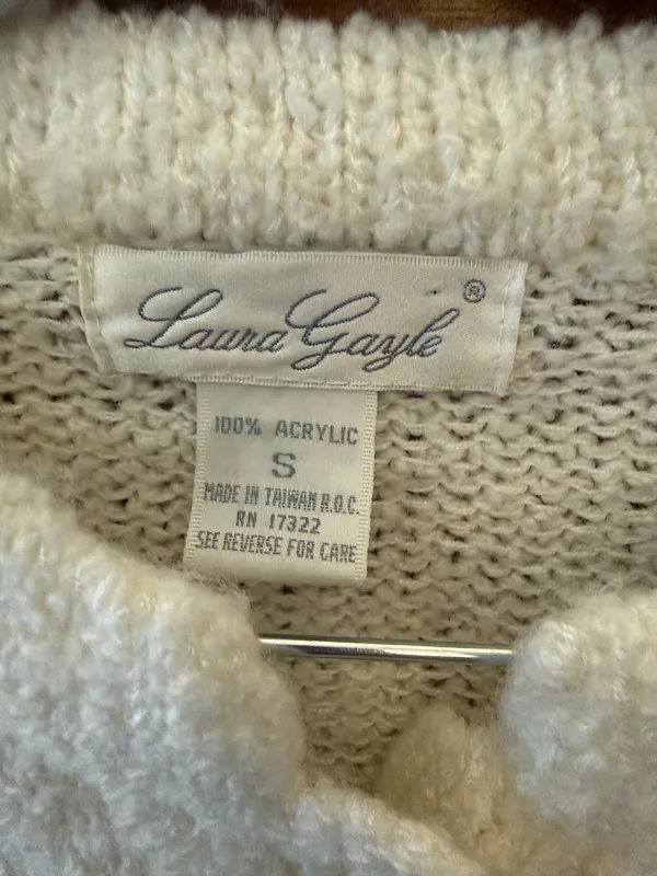 Vintage Sweater White - Image 3