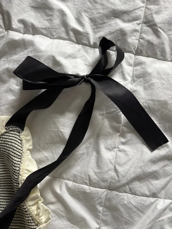 Black and White Maxi Dress Yellow Size L - Image 7