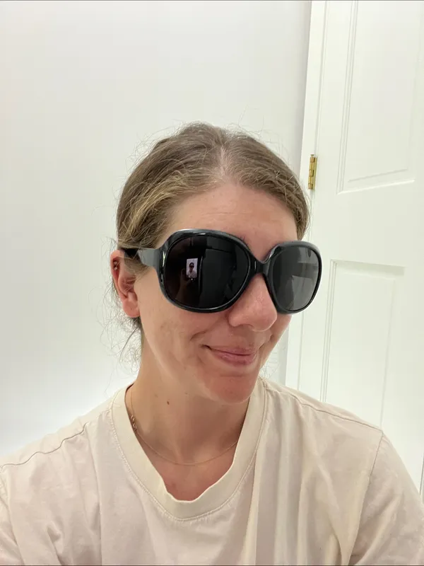 NIB Joopin Black Round Oversized Sunglasses - Image 11