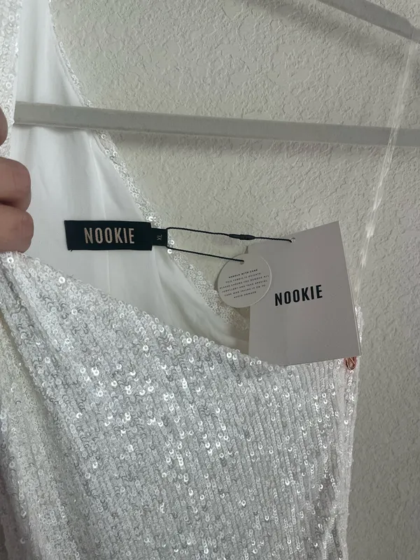 Nookie Sequin Treasure One-Shoulder Jumpsuit - Image 4