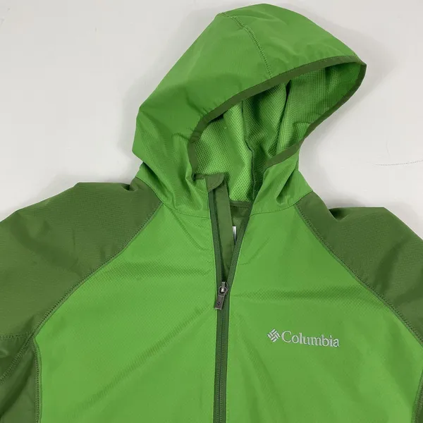 Columbia Jacket Womens Medium Green Omni-Shield Hooded Zip Softshell Windbreaker - Image 5