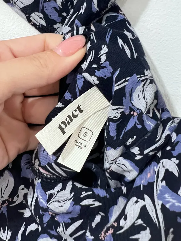 Pact Floral Maxi Dress S Organic Cotton Romantic Cottagecore - Image 4