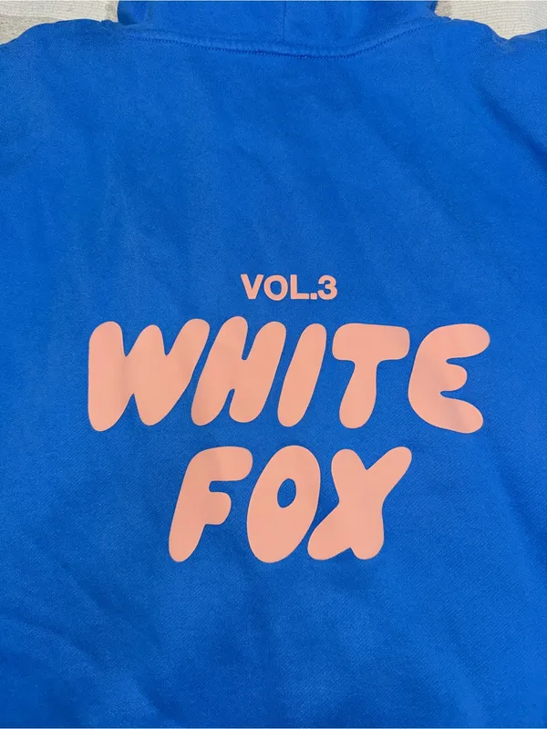 White Fox Offstage Front Hoodie Azure size M/L - Image 4
