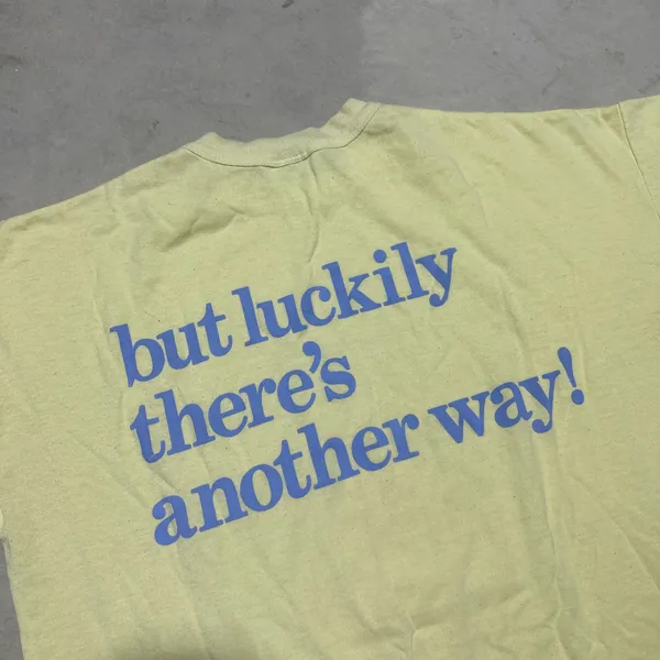 Vintage 70s Garfield Tshirt One Size Yellow Single Stitch Nightgown Double Sided - Image 8