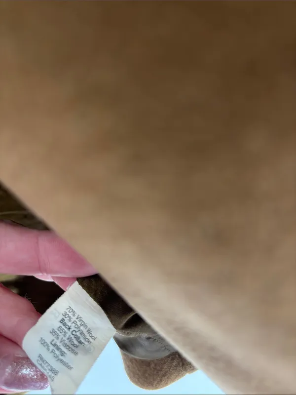 Madewell camel brown  wool long coat 6 - Image 5