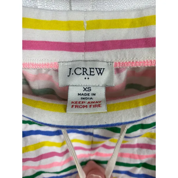 J.Crew Rainbow Stripe Cotton Pajama Short Set Sz.XS - Image 9