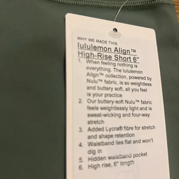 Lululemon Align High-Rise Shorts 6” - Image 3