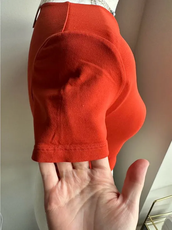 Babaton Burnt Orange Short Sleeve Crop Top - Image 8