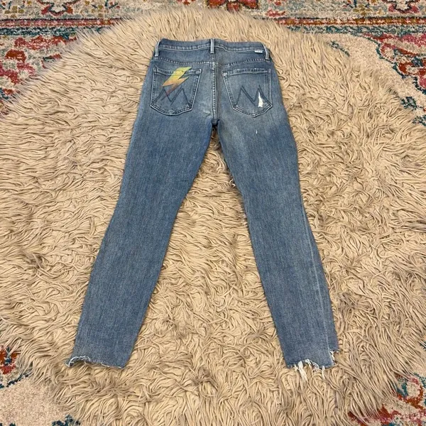 Mother Denim - the stunner ankle step fray Jeans size 26 - Image 7