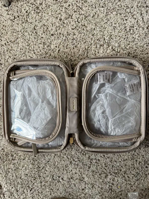Calpak NWT makeup Bag Stone Tan - Image 2