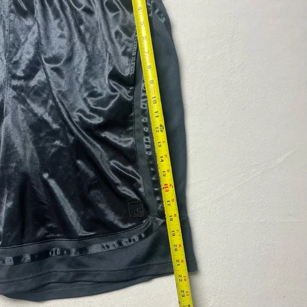 AND1 Mens Medium Black Basketball Shorts Satin Athletic Gym Dazzle - Image 4