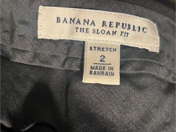 Banana Republic Black Sloan Fit Slim Ankle Pants Size 2 - Image 3