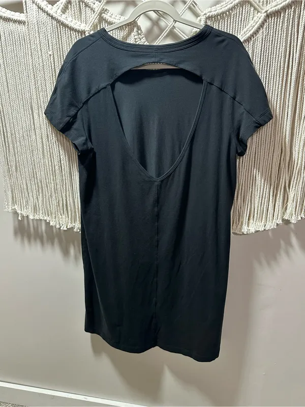 lululemon athletica Black Short-Sleeve Midi Tee Dress - Image 2