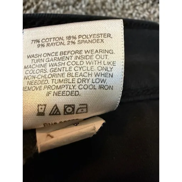 Express Mid Rise Black Skinny Jeans Size 6R Stretch Denim Pants - Image 7
