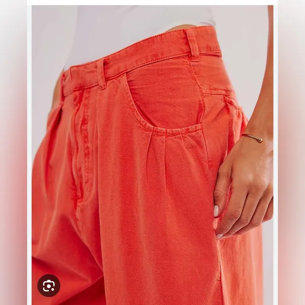 Free People Sweet Talk Chino Pant . NWT. Red mango - Image 2