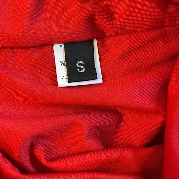 Classic red gathered bandeau. Size Small. Red - Image 4