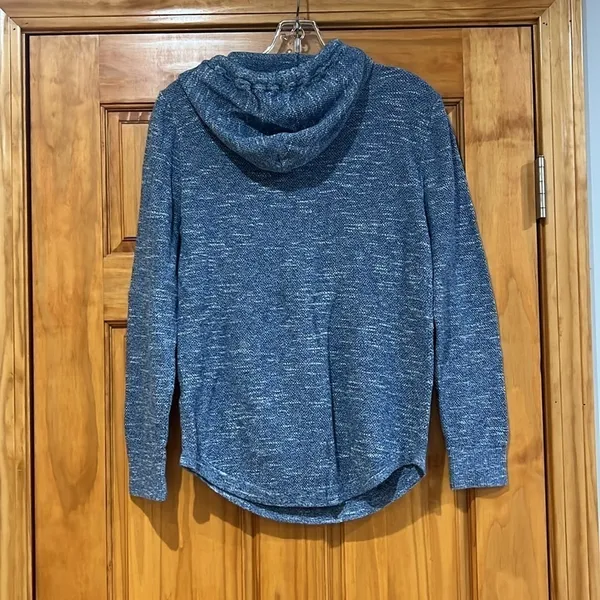 Hollister Blue Hooded Sweatshirt XS - Image 4