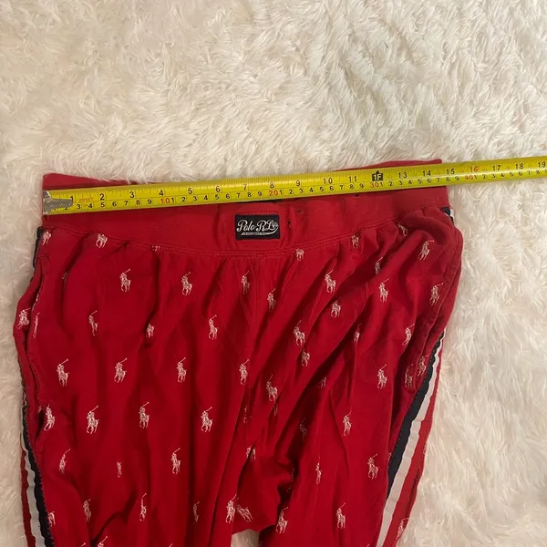 Polo Ralph Lauren Print Pony Logos lounge pajama joggers woman’s Large - Image 7